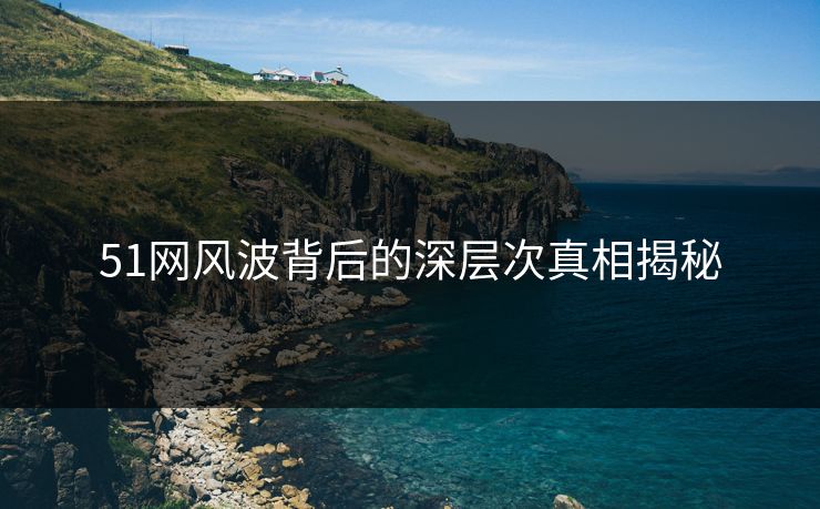 51网风波背后的深层次真相揭秘 51网风波背后的深层次真相揭秘